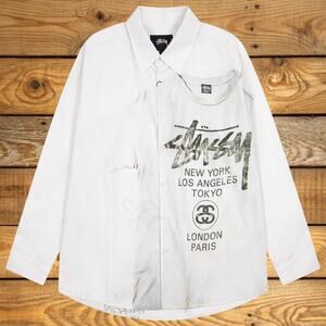Stussy White Long Sleeve Shirt